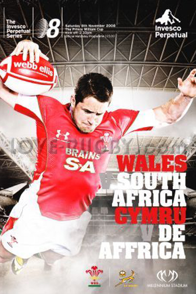 2008 Wales v South Africa  Rugby Programme